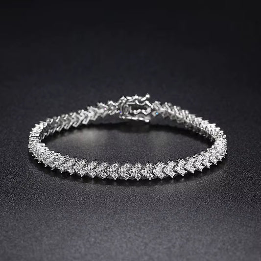 Moissanite Square Bracelet