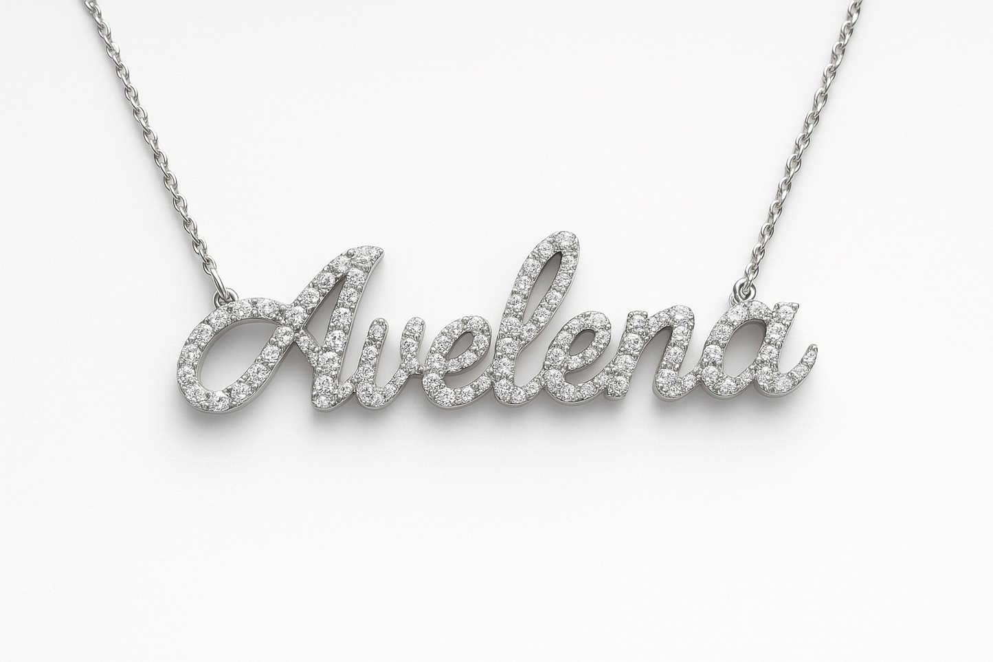 Avelena diamond name pendent