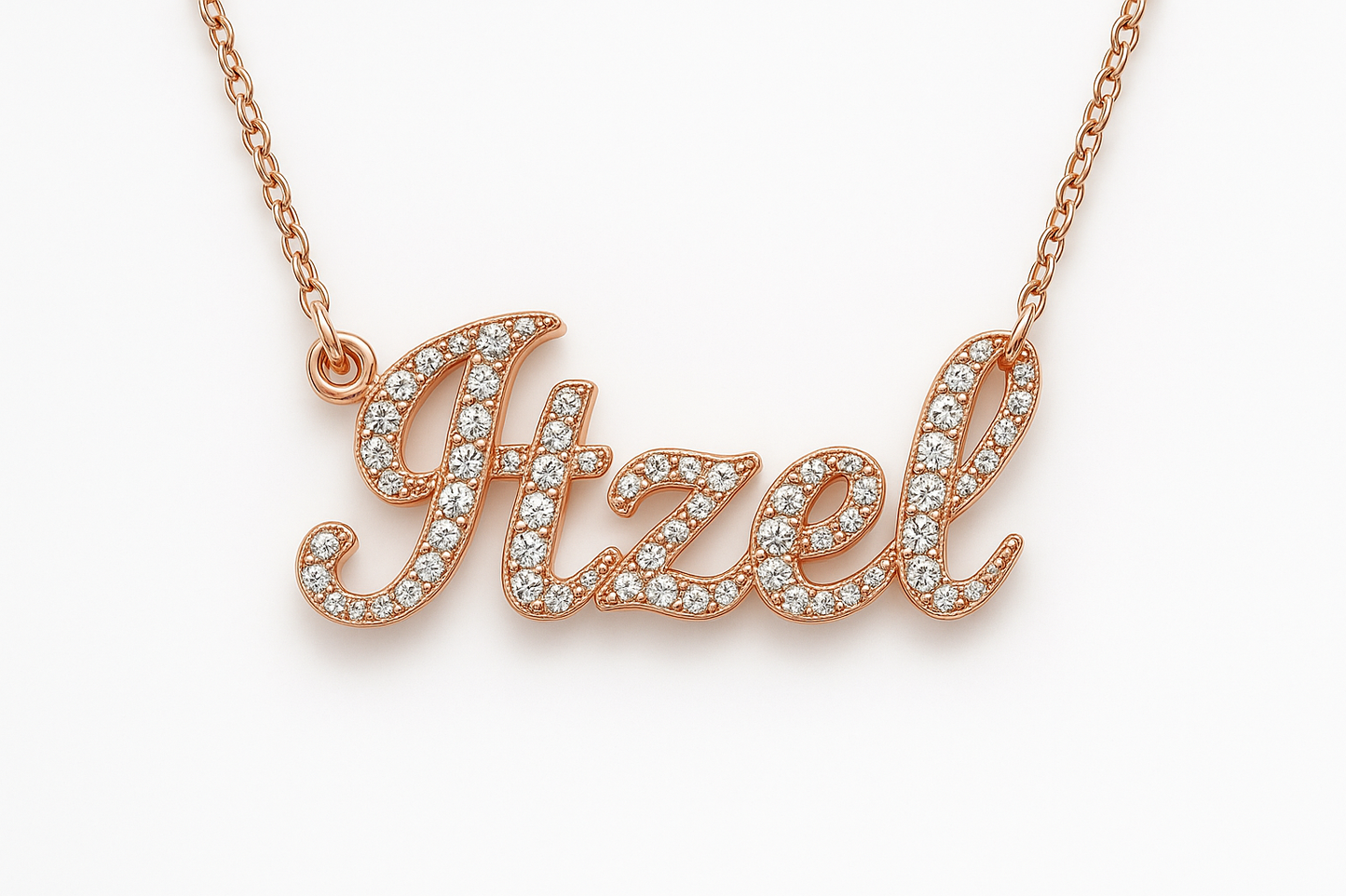 rose gold vvs itzel pendent