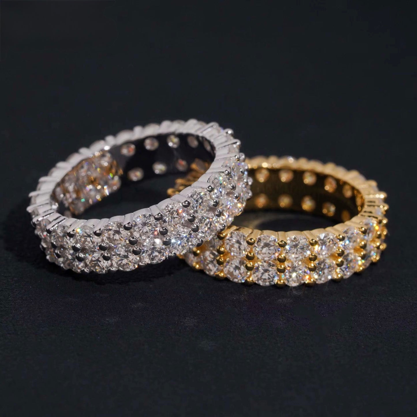 E - D Color Moissanite 925 Silver Engagment Ring