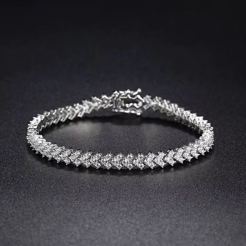 Moissanite Square Bracelet