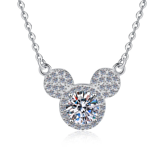 925 Silver Vvs Custom Moissanite Chain Pendant Necklace