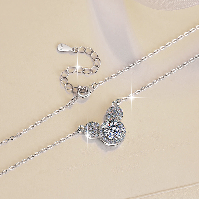 925 Silver Vvs Custom Moissanite Chain Pendant Necklace