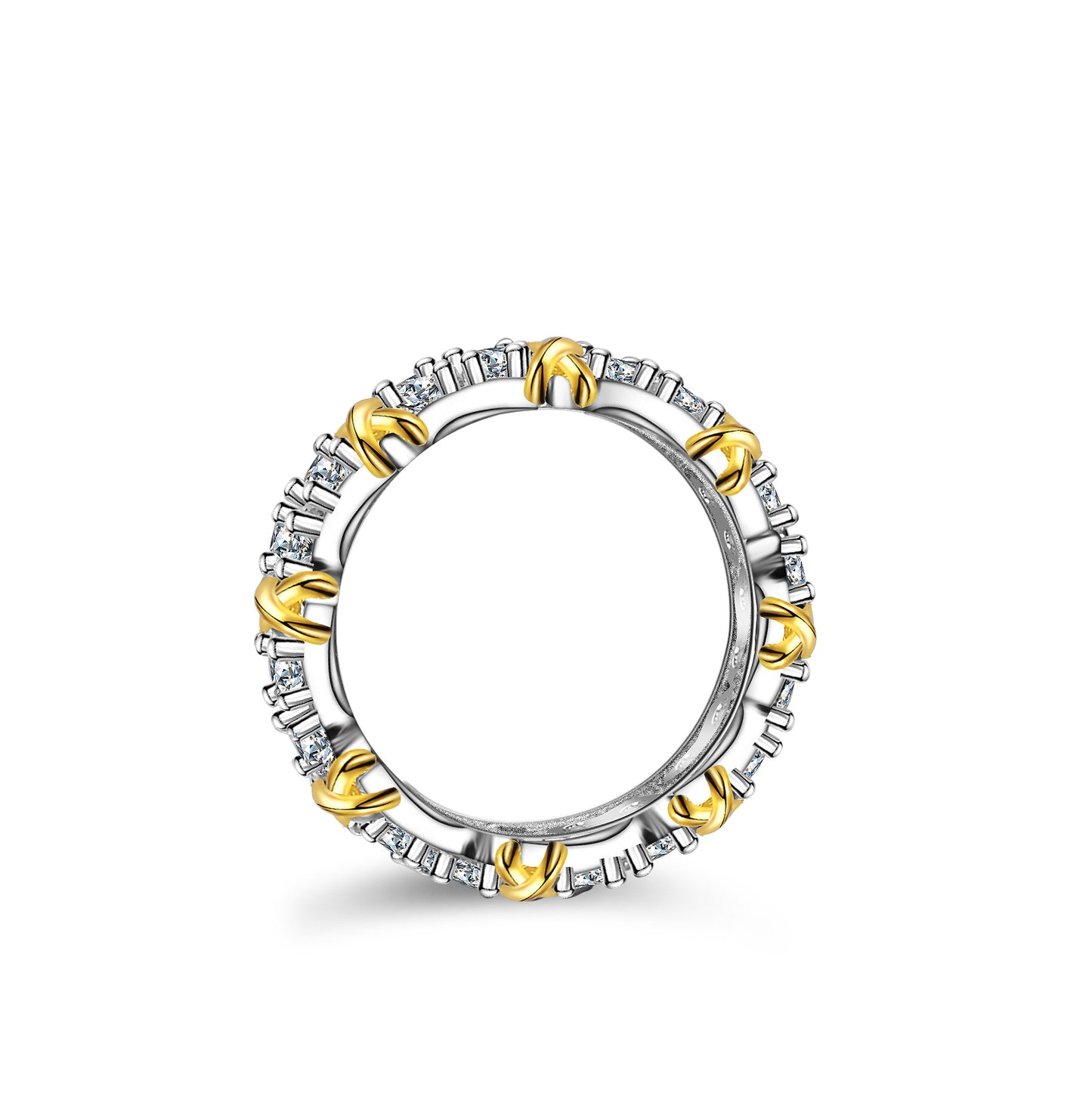 Trendy D Color Brilliant Cut 1.6CT 925 Sterling Silver VVS Moissanite Wedding Engagement Ring Band for Women