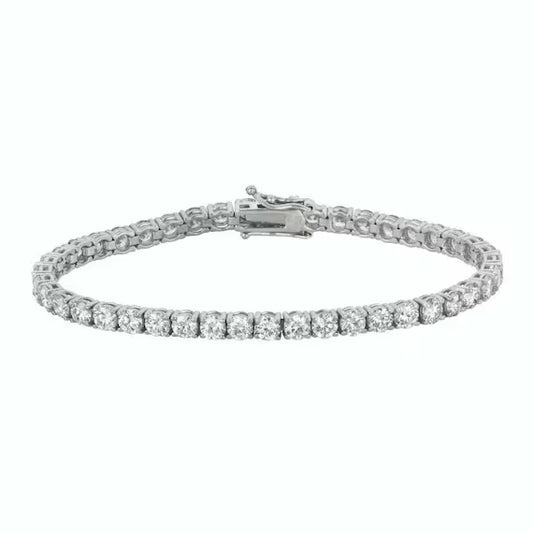 14k VVS Tennis Bracelet 7 1/2 inch